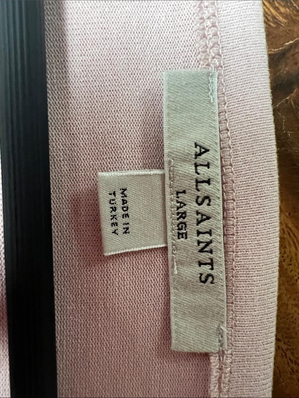AllSaints Rita LS Tee Mauve Boatneck Relaxed Fit Long Sleeve Top - Picture 11 of 14